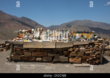 Tizi-N-Ticha Pass entlang des Atlasgebirges in der Provinz Ouarzazate in Marokko Stockfoto