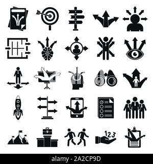 Möglichkeit Symbole gesetzt. Einfache Möglichkeit Vector Icons für Web Design auf weißem Hintergrund Stock Vektor