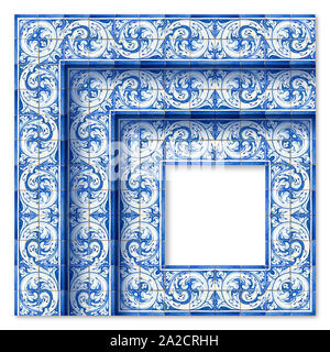 Bauweise mit typisch portugiesischen Dekorationen namens 'azulejos' Stockfoto