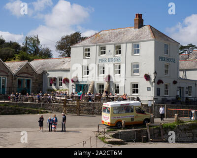 Der Pier House, Charlestown Harbour, Cornwall, Großbritannien Stockfoto