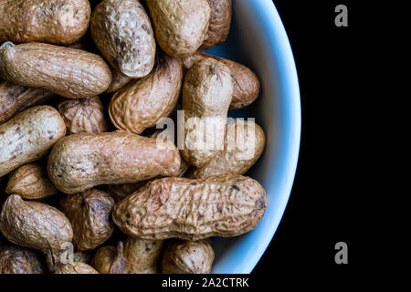 Peanut Nahaufnahme Bild gesundes Essen Gruppe Hintergrund Stockfoto