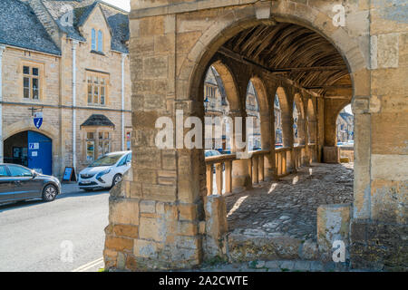 CHIPPING CAMPDEN, Großbritannien - 21 September 2019: Chipping Campden, einer kleinen Stadt in Cotswold District von Gloucestershire Stockfoto