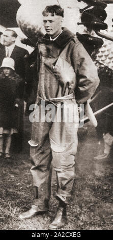 Charles Augustus Lindbergh, 1902 - 1974. Amerikanische Flieger, Offizier, Autor, Erfinder und Aktivist. Aus dem Festzug des Jahrhunderts, veröffentlicht 1934. Stockfoto