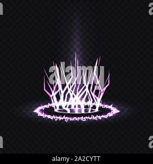 Futuristische Hologramm oder blaues Licht portal Stock Vektor