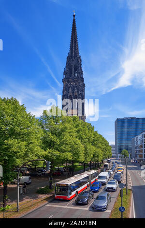 Hamburg, Deutschland - 22. Mai 2018: Die hellen, sonnigen Sommertag in Hamburg. Stockfoto