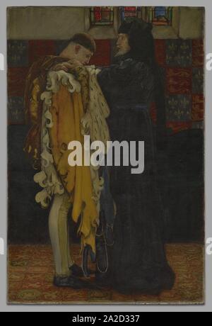 Edwin Austin Abbey - König Heinrich IV., Teil I, Der König, der Prinz von Wales, "Du wirst kostenlos und souveränen Vertrauen akzeptieren. ‥ 9 D, (AKT III, Szene ii) Stockfoto