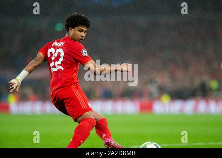 Serge Gnabry des FC Bayern München beim UEFA Champions League Spiel gegen Tottenham Hotspur, 1. Oktober 2019. Stockfoto