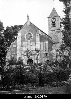 Eglise - Fassade Ouest - Villeneuve-Saint-Georges - Médiathèque de l'architecture et du patrimoine - Stockfoto