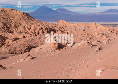 Valle de la Luna oder Moon Valley, San Pedro de Atacama, Chile, Lateinamerika Stockfoto