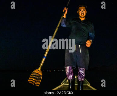 Takiya - ryo Unterwasserjagd auf See Hanama, Hamamatsu, Japan Stockfoto