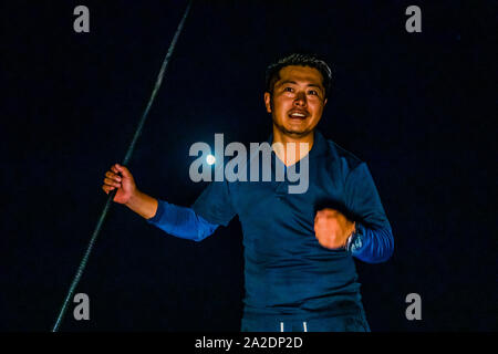 Takiya - ryo Unterwasserjagd auf See Hanama, Hamamatsu, Japan Stockfoto
