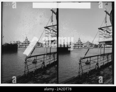 Ägyptische Ansichten; Port Said. Verwaltungsgebäude der Suez Canal Company Stockfoto