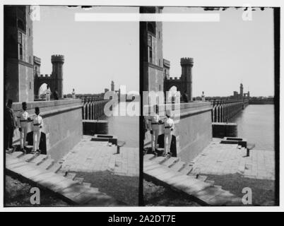 Ägyptische Ansichten; die Barrage. In der Nähe der Staustufe von der E. Stockfoto
