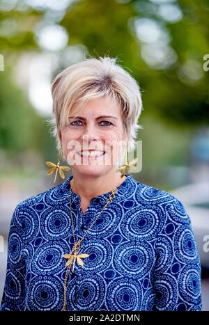 Amsterdam, Niederlande. 02 Okt, 2019. Prinzessin Laurentien der Niederlande kommt an Theater de Winckel in Amsterdam am 02 Oktober, 2019, dem elften Präsentation des ECF Prinzessin Margriet Award für CultureCredit: Albert Ph-van der Werf/Niederlande/Point de Vue |/dpa/Alamy Leben Nachrichten zu besuchen Stockfoto