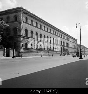 Ludwig-maximilians-Universität in München, Deutschland 1930er Jahre. Universität München, Deutschland 1930. Stockfoto