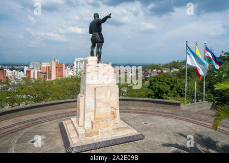 Belalcázar Statue in Cali, Kolumbien. Sebastián de Belalcázar war ein spanischer Konquistador. Stockfoto