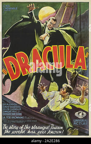 DRACULA 1931 Universal Pictures Film mit Bela Lugosi Stockfoto