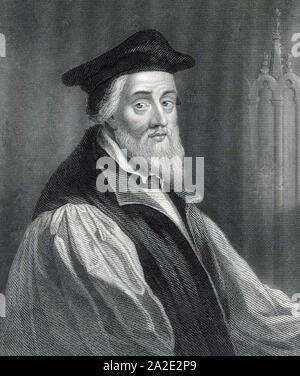 NICHOLAS RIDLEY (c) Englisch (1500-1555 Bischof von London und Oxford Märtyrer Stockfoto