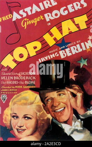 TOP HAT 1935 RKO Radio Pictures Film mit Ginger Rogers und Fred Astair Stockfoto