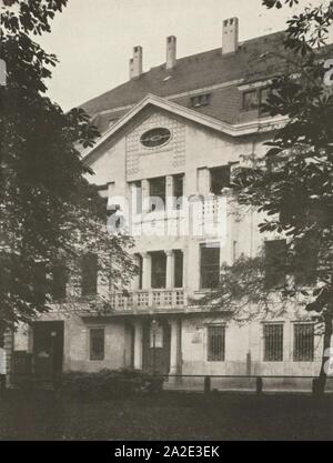 Einfamilienhaus des Herrn Dr. Friedrichs in Düsseldorf, Jägerhofstraße 19-20, Architekt Ludwig H. Fettweis (Abb. von 1910). Stockfoto