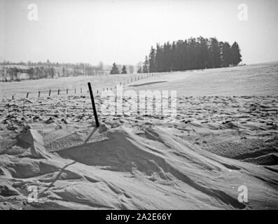 Winterlandschaft in Ostpreußen, 1930er Jahre. Winter Landschaft in Ostpreußen, 1930er Jahre. Stockfoto