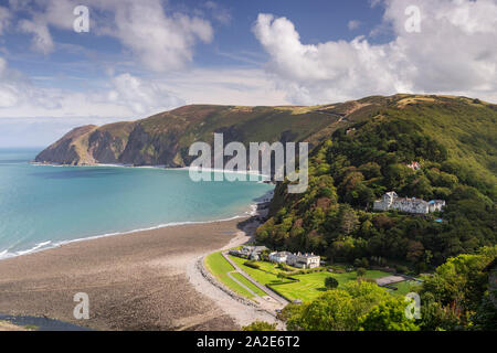 Lynmouth auf der atlantischen Küste von North Devon Stockfoto