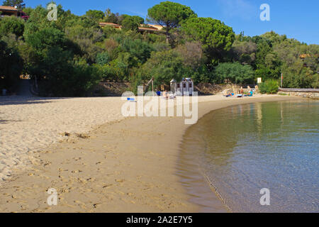 Palau, Sardinien, Italien. Cala Capra Strand im Herbst Stockfoto