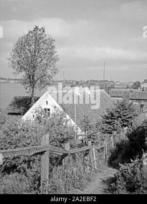 Das Dorf in Masuren Nikolaiken, Ostpreußen, 1930er Jahre. Das Dorf in Masuren Nikolaiken, Ostpreußen, 1930er Jahre. Stockfoto