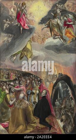 El Greco - die Verehrung des Namens Jesu Stockfoto