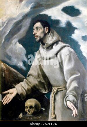 El Greco Ekstase des Hl. Franziskus. Stockfoto