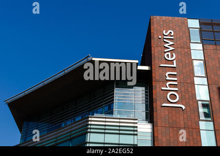 John Lewis Logo auf das Gebäude in Liverpool City Centre. Stockfoto