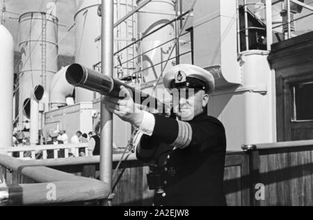 Eine Kreuzfahrt nach Norwegen, Deutsches Reich 30er Jahre. Eine Kreuzfahrt nach Norwegen, Deutschland 1930. Stockfoto