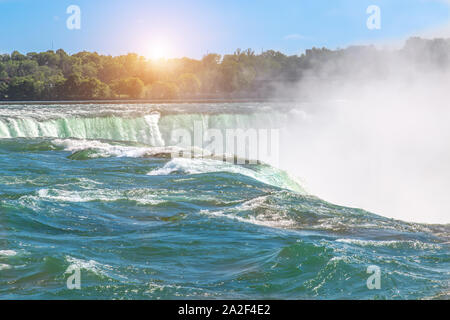 USA, malerischen Niagara Wasserfall, amerikanische Seite Stockfoto