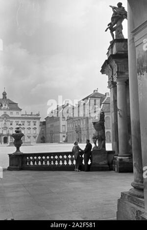 Das barocke Residenzschloss Ludwigsburg, Deutschland 1930er Jahre. Das barocke Schloss Ludwigsburg, Deutschland 1930. Stockfoto