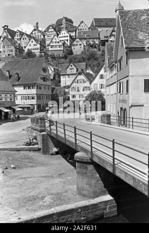 Der Luftkurort Altensteig im Schwarzwald, Deutschland 1930er Jahre. Der Luftkurort Altensteig im Schwarzwald, Deutschland der 1930er Jahre. Stockfoto