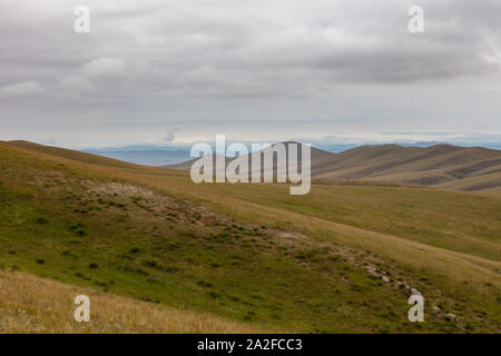 Eindrücke der schönen menschlichen freien Landschaft im Norden der Mongolei Stockfoto