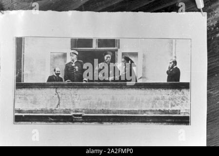 Reproduktionen alter Bilder und Fotografien, Deutschland 1930er Jahre. Reproduktionen von alten Bildern und Fotografien, Deutschland 1930. Stockfoto