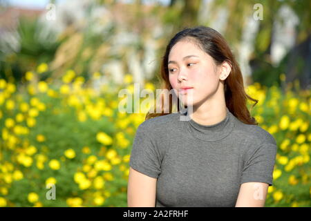 Ein Weibchen und Langeweile Stockfoto