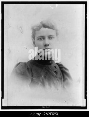 Elizabeth Cochrane 'Nellie Bly', Kopf und Schultern im Porträt Stockfoto