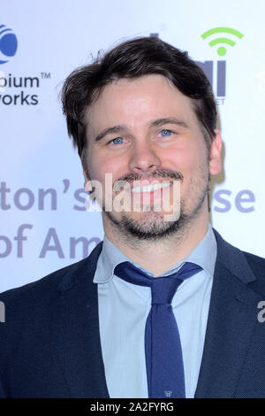 September 28, 2019, Los Angeles, CA, USA: LOS ANGELES - SEP 28: Jason Ritter an der 5. jährlichen FreezeHD Gala im Avalon Hollywood am 28. September 2019 in Los Angeles, CA (Credit Bild: © Kay Blake/ZUMA Draht) Stockfoto