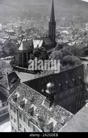 Ein Ausflug nach Deidesheim in der Pfalz, Deutsches Reich 30er Jahre. Ein Ausflug nach Deidesheim in der Pfalz; Deutschland 1930. Stockfoto