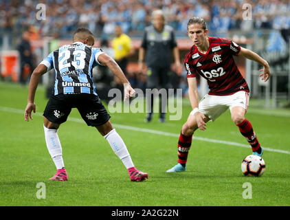 Porto Alegre, Brasilien. 02 Okt, 2019. Endrunden. Match gehalten an der Grêmio Arena am Mittwoch (02) in Porto Alegre, RS, Brasilien. Credit: Raul Pereira/FotoArena/Alamy leben Nachrichten Stockfoto