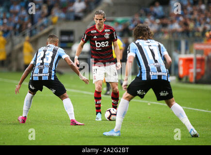 Porto Alegre, Brasilien. 02 Okt, 2019. Endrunden. Match gehalten an der Grêmio Arena am Mittwoch (02) in Porto Alegre, RS, Brasilien. Credit: Raul Pereira/FotoArena/Alamy leben Nachrichten Stockfoto