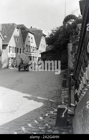 Ein Ausflug nach Amorbach, Deutsches Reich 30er Jahre. Eine Reise nach Amorbach, Deutschland 1930. Stockfoto
