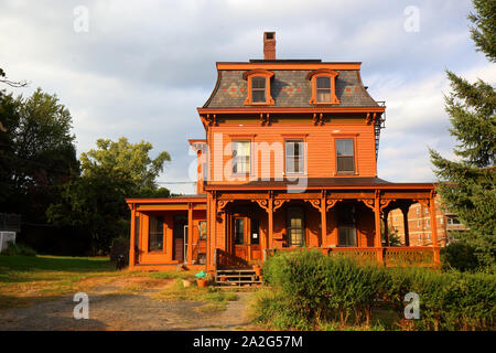 Ein altes viktorianisches Haus in Nyack, NY Stockfoto