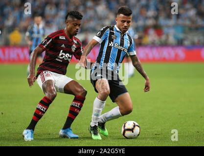 Porto Alegre, Brasilien. 02 Okt, 2019. Endrunden. Match gehalten an der Grêmio Arena am Mittwoch (02) in Porto Alegre, RS, Brasilien. Credit: Raul Pereira/FotoArena/Alamy leben Nachrichten Stockfoto