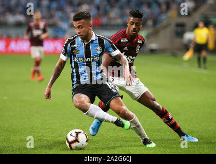 Porto Alegre, Brasilien. 02 Okt, 2019. Endrunden. Match gehalten an der Grêmio Arena am Mittwoch (02) in Porto Alegre, RS, Brasilien. Credit: Raul Pereira/FotoArena/Alamy leben Nachrichten Stockfoto