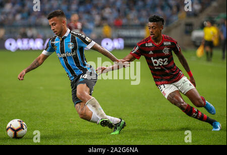 Porto Alegre, Brasilien. 02 Okt, 2019. Endrunden. Match gehalten an der Grêmio Arena am Mittwoch (02) in Porto Alegre, RS, Brasilien. Credit: Raul Pereira/FotoArena/Alamy leben Nachrichten Stockfoto