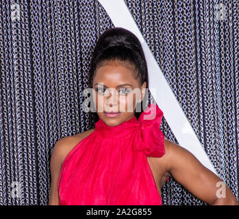 New York, NY, USA - Oktober 2, 2019: Krystal Joy Brown die New Yorker Premiere von "der König" an der SVA Theater, Manhattan besucht Stockfoto