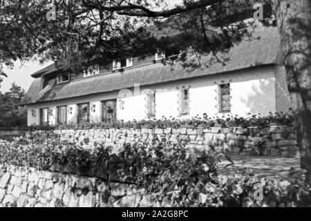 Das KdF-Sportheim Belzig in der Mark Brandenburg, Deutschland 1930er Jahre. Der Sport Club Haus in Belzig in Brandenburg, Deutschland 1930. Stockfoto